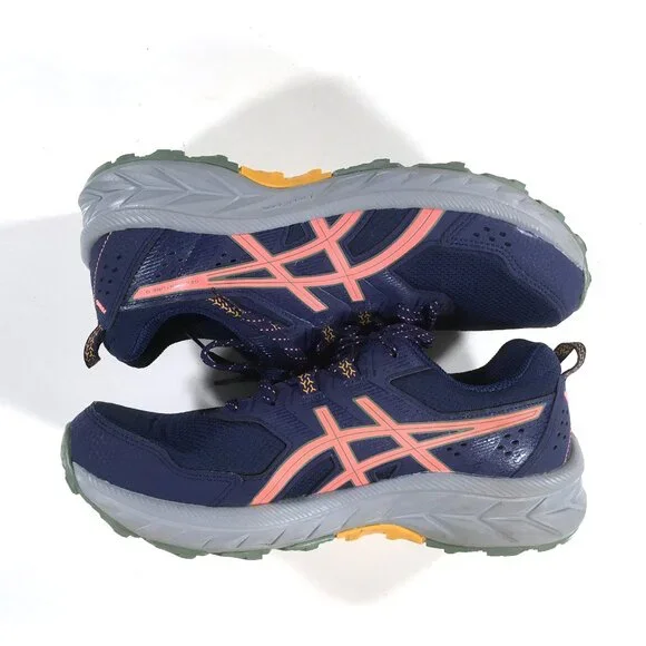 Asics Gel Venture 9 Trail Running Shoes Womens Size 9.5 Blue 1012B313 - Picture 3 of 10